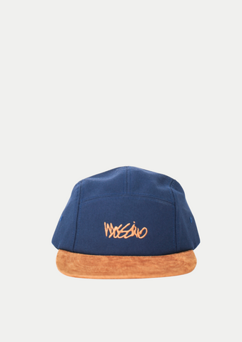 Mossimo Navy Blue Panel Cap with Embroidery