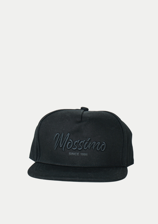 Mossimo Black Snapback Cap with Embossed Embroidery