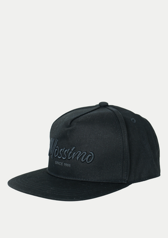 Mossimo Black Snapback Cap with Embossed Embroidery