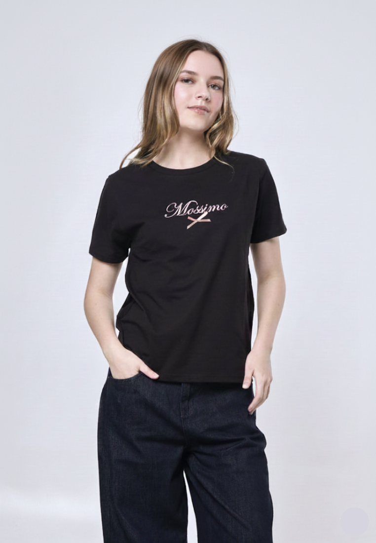 Mossimo Celina Black Classic Fit Tee