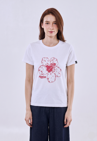 Mossimo Skye White Classic Fit Tee For Women