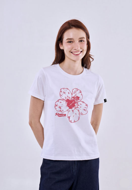 Mossimo Skye White Classic Fit Tee For Women