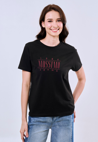 Mossimo Kaelis Black Classic Fit Tee For Women