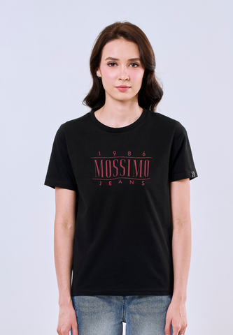Mossimo Kaelis Black Classic Fit Tee For Women