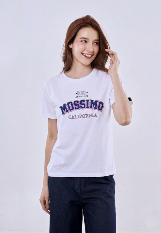 Mossimo Alora White Classic Fit Tee For Women