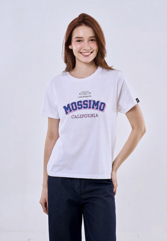 Mossimo Alora White Classic Fit Tee For Women