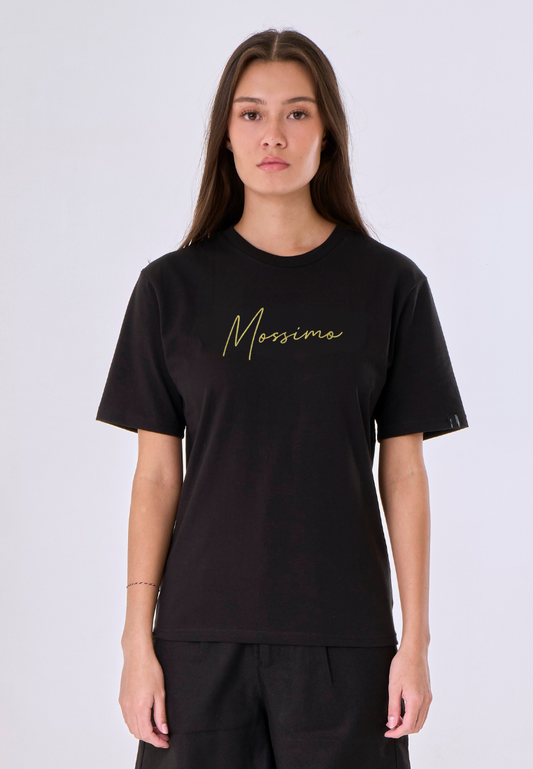 Mossimo Zariah Black Modern Fit Tee For Women