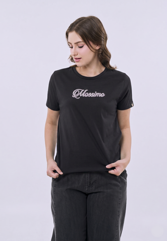Mossimo Kira Black Classic Fit Tee For Women
