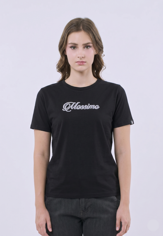 Mossimo Kira Black Classic Fit Tee For Women