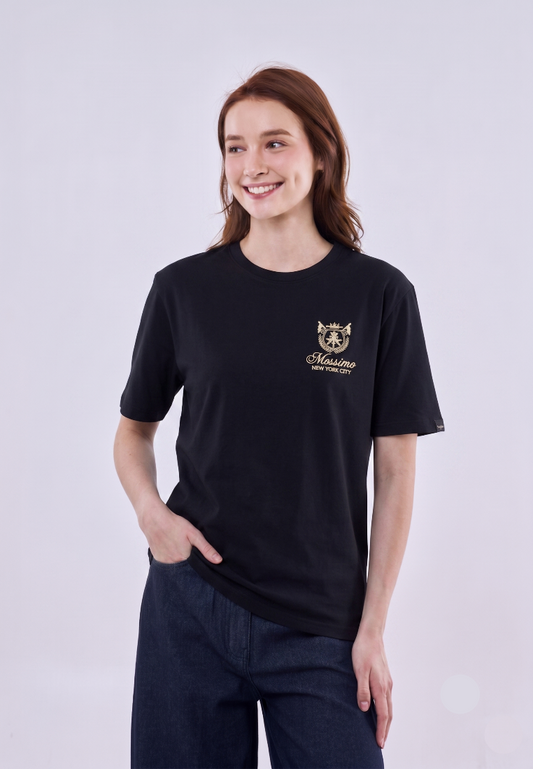 Mossimo Mira Black Modern Fit Tee For Women