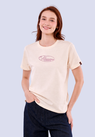 Mossimo Talia Beige Classic Fit Tee For Women