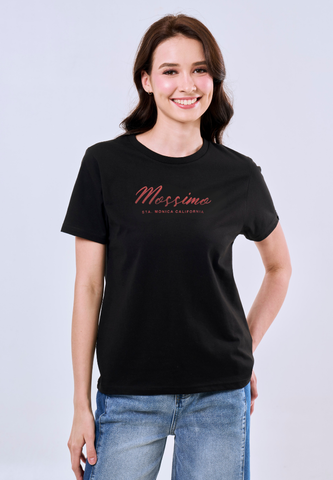 Mossimo Arabella Black Classic Fit Tee For Women