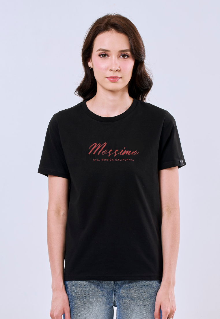 Mossimo Arabella Black Classic Fit Tee For Women