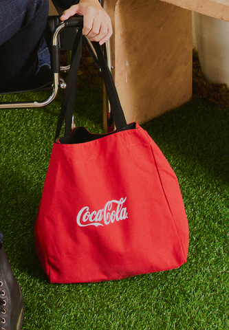 Mossimo Coca Cola Red Black Reversible Tote Bag