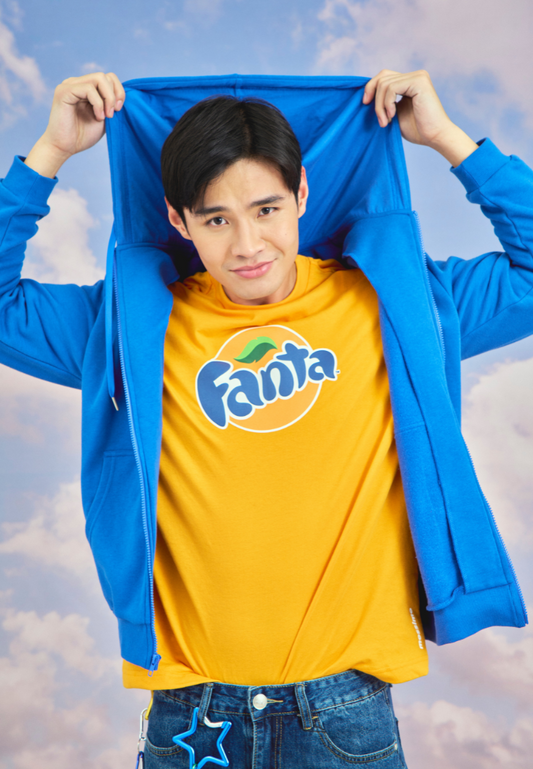 Mossimo Cameron Apricot Orange Fanta Urban Fit Tee