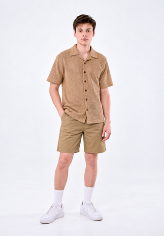 Mossimo Men's Khaki Fashion Boxy Polo Shirt