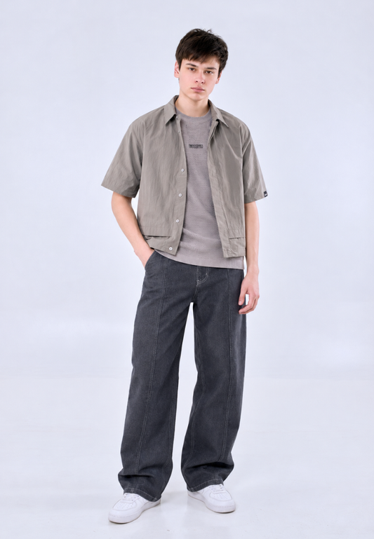 Mossimo Men's Dark Gray Modified Tailored Fit Top