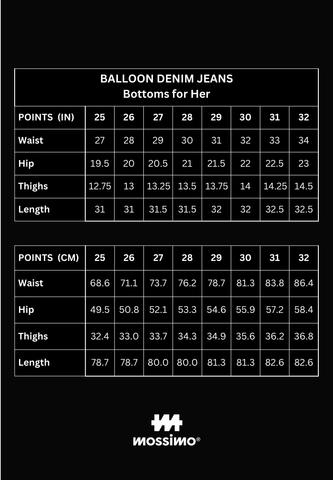 Mossimo Harlow Med Blue Balloon Denim Jeans For Women