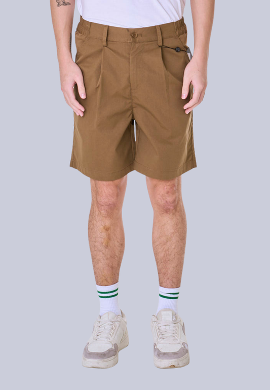 Mossimo Brent Brown Pleated Shorts