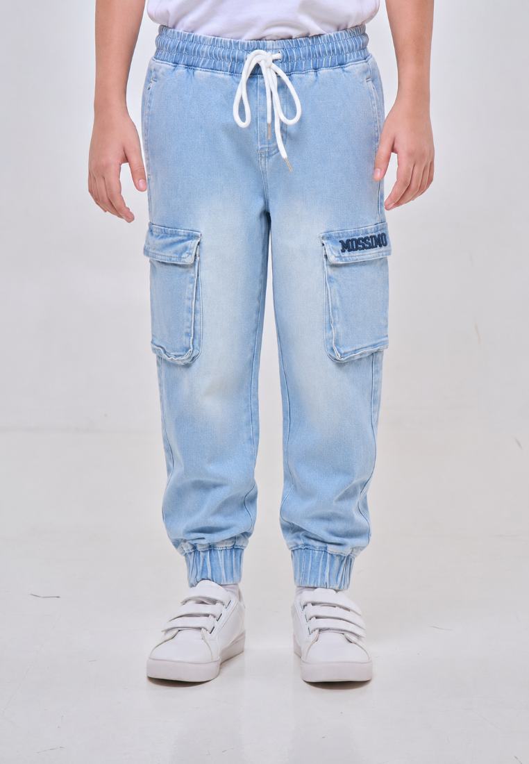 Mossimo Kids Jowen Light Blue Four Pocket Cargo Denim Jeans