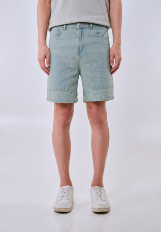 Mossimo Men's Light Blue Bermuda Fit Denim Shorts