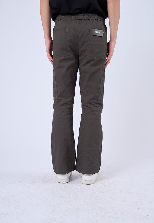 Mossimo Kobi Dark Gray Flared Fit Cargo Pants