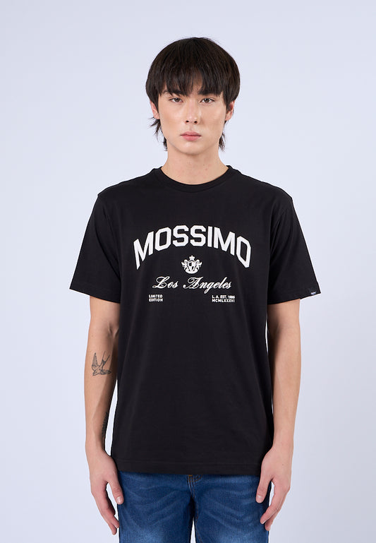 Mossimo Iverson Black Round Neck Comfort Fit Tee