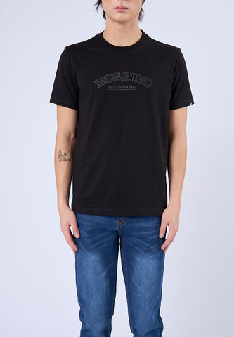 Mossimo Kael Black Round Neck Musle Fit Tee