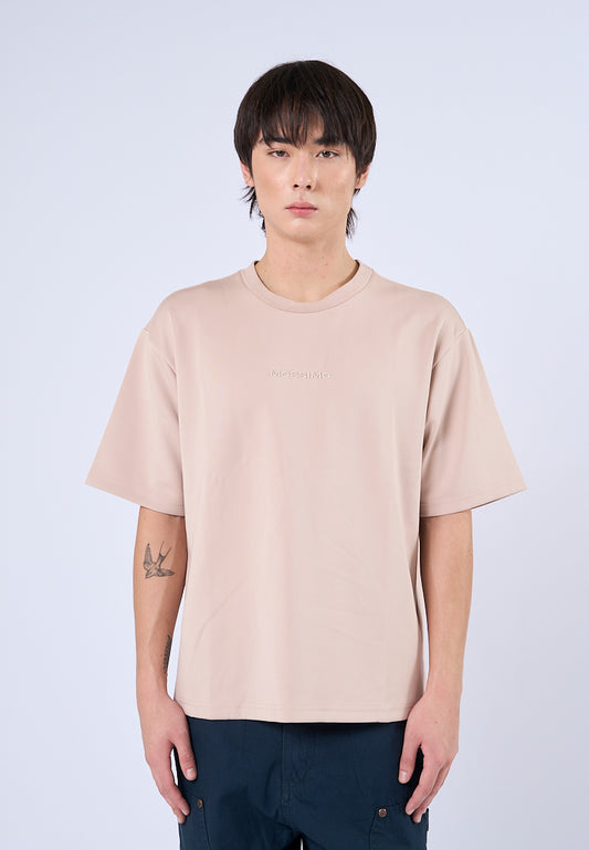 Mossimo Korrin Khaki Round Neck Modified Modern Fit Tee
