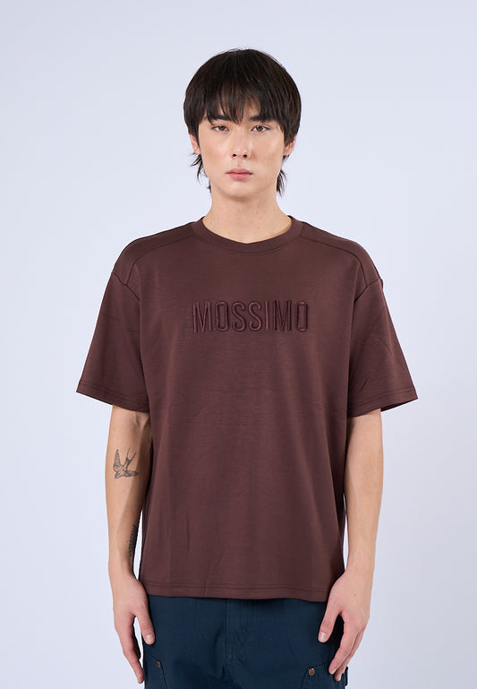 Mossimo Lucas Brown Round Neck Fashion Top