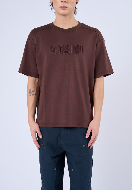 Mossimo Lucas Brown Round Neck Fashion Top