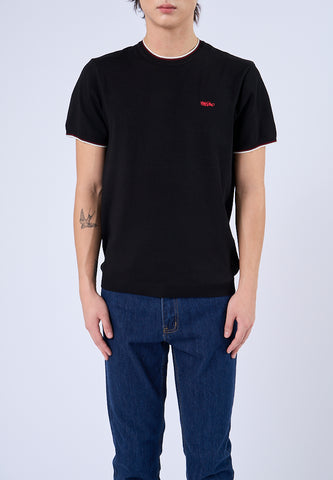 Mossimo Eldric Black Round Neck Classic Fashion Top