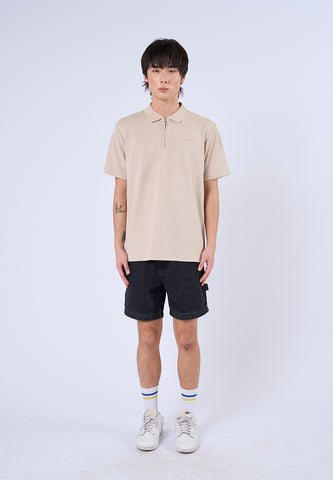 Mossimo Marius Light Brown Comfort Polo Shirt