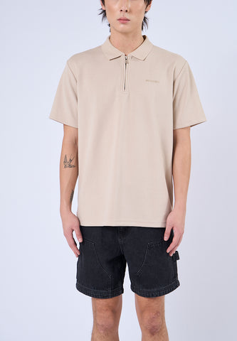 Mossimo Marius Light Brown Comfort Polo Shirt