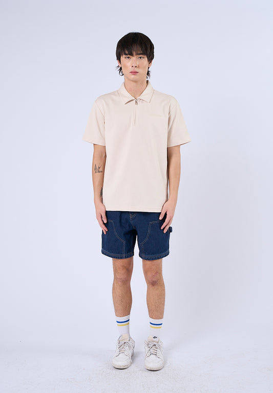 Mossimo Romeo Beige Comfort Polo Tee
