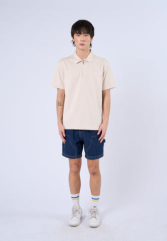 Mossimo Romeo Beige Comfort Polo Tee