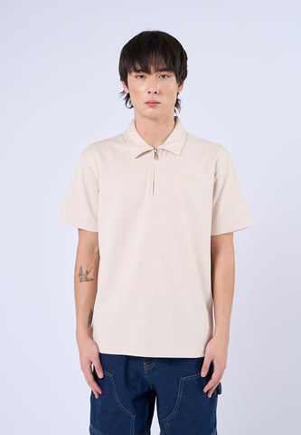 Mossimo Romeo Beige Comfort Polo Tee