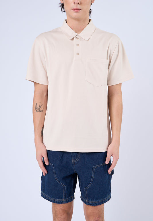 Mossimo Alexander Oat Modern Polo Shirt