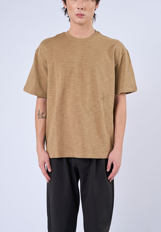Mossimo Jay Brown Round Neck Fashion Top