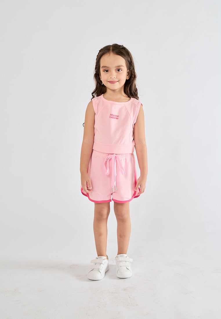 Mossimo Kids Carlene Dark Pink Cut Out Top and Short Set