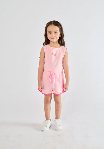 Mossimo Kids Carlene Dark Pink Cut Out Top and Short Set