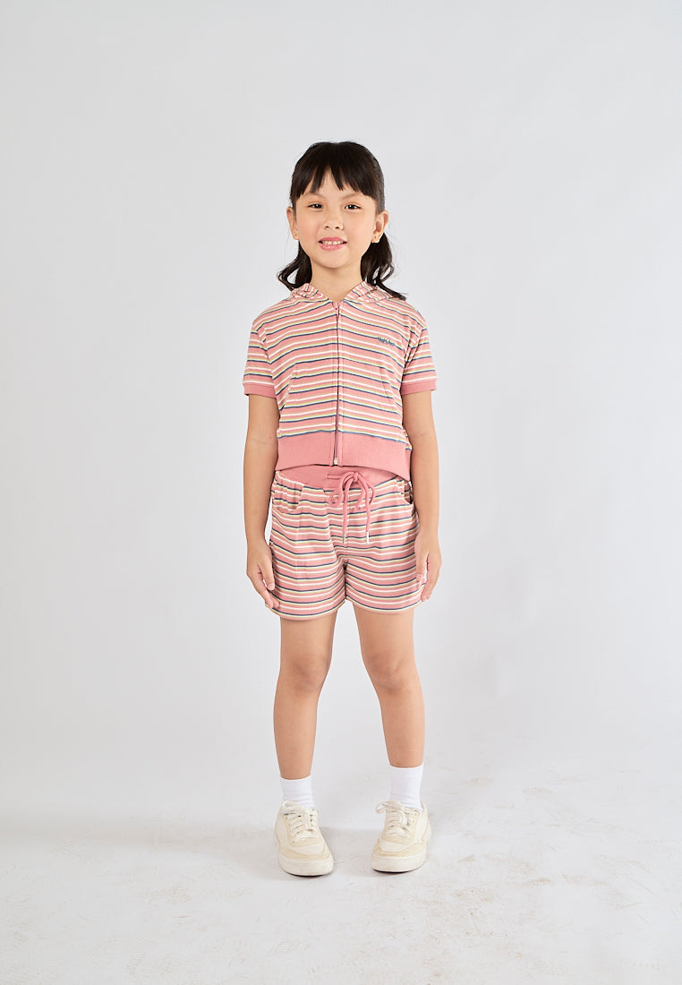 Mossimo Kids Ariane Pink Hooded Top and Knit Shorts