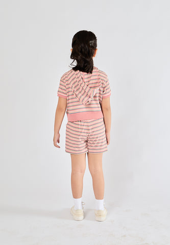 Mossimo Kids Ariane Pink Hooded Top and Knit Shorts