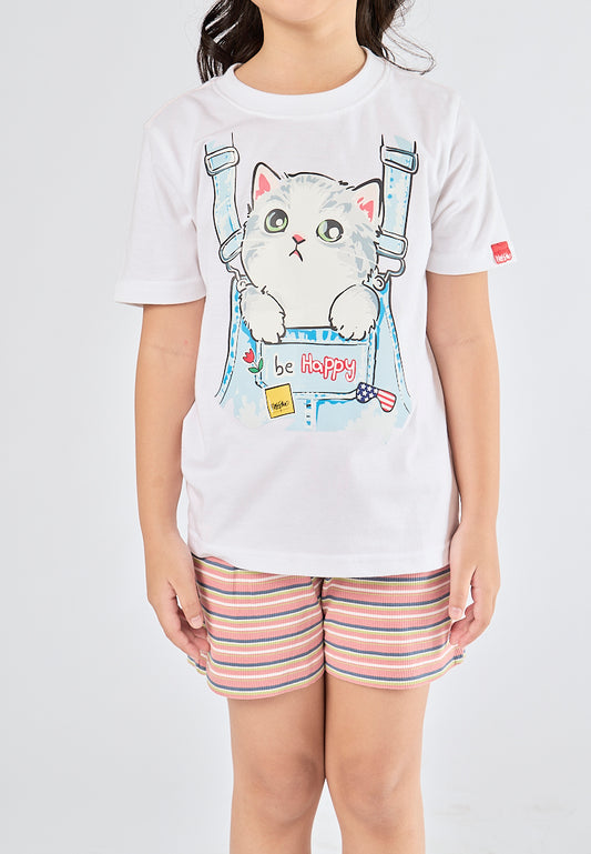 Mossimo Kids Jazmine White Boxy Fit Tshirt