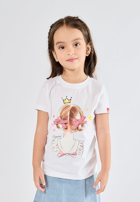 Mossimo Kids Aliyah White Basic Tshirt