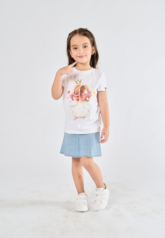 Mossimo Kids Aliyah White Basic Tshirt