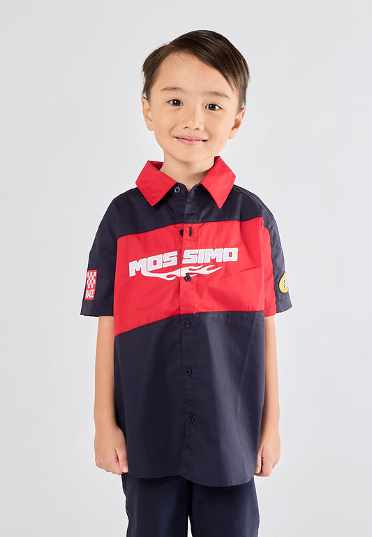 Mossimo Kids Alvin Black Woven Polo