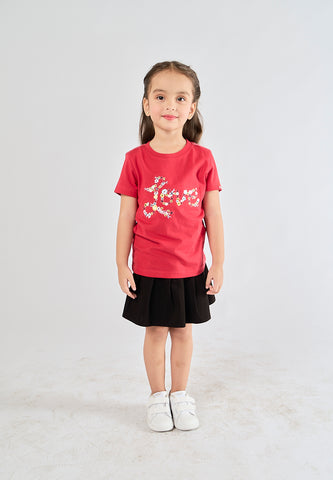 Mossimo Kids Joanna Dark Pink Basic Tshirt