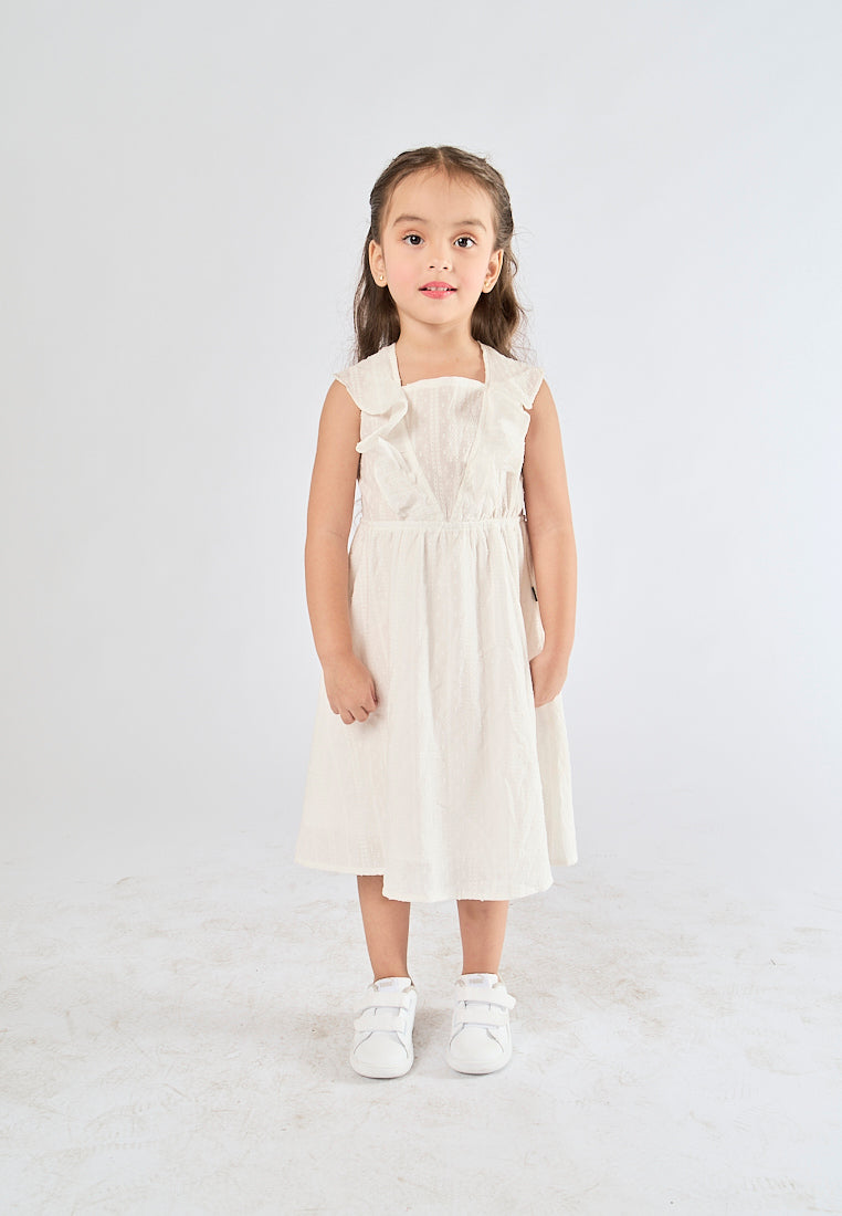 Mossimo Kids Bernadette White Lace Square Neck Dress