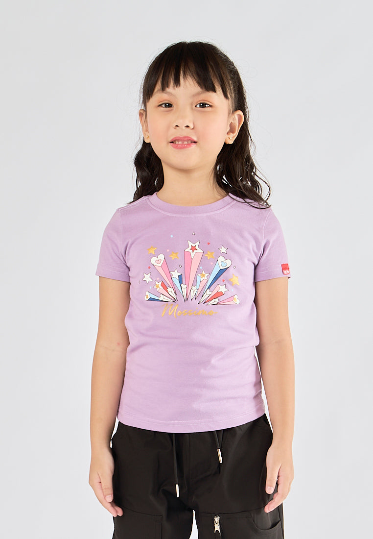 Mossimo Kids Jessica Light Purple Basic Tshirt